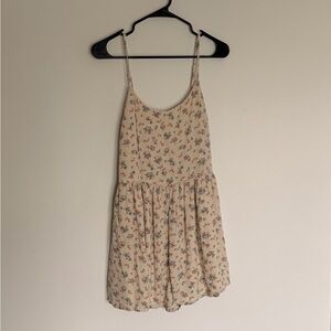 Floral Print Spaghetti Strap Romper